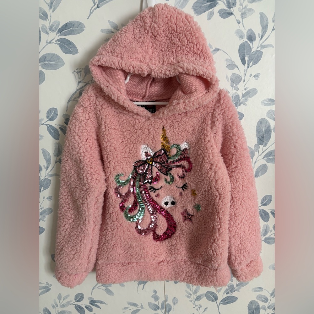 Miss Chievous Pink Plush Hoodie Sweatshirt